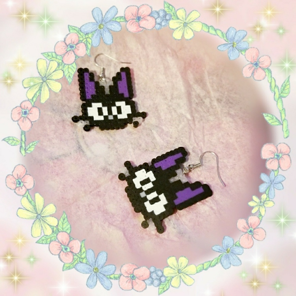 Jiji Black Cat Earrings